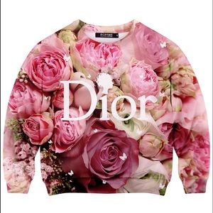 ROMWE Sweaters - Dior Floral Sweatshirt ROMWE Sweaters - Dior Floral Sweatshirt
