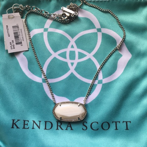 Kendra Scott White Dylan Necklace NWT
