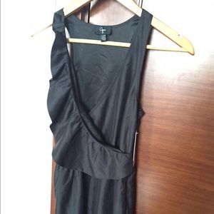 Aqua black dress