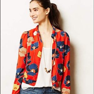 Harlyn floral bomber jacket from Anthropologie