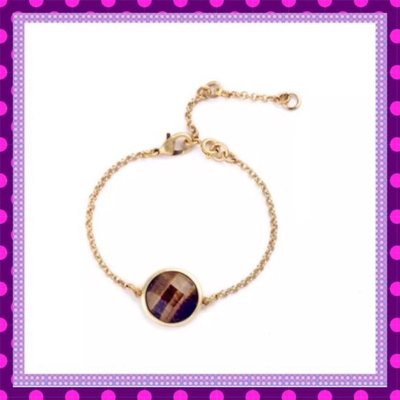 Boutique Jewelry - ☪️Tigers Eye Stone Gold Chain Bracelet☪️
