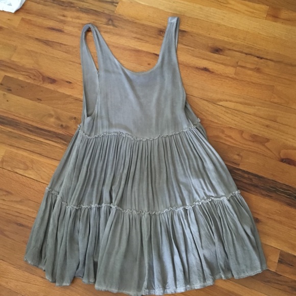 brandy Melville grey backless dress