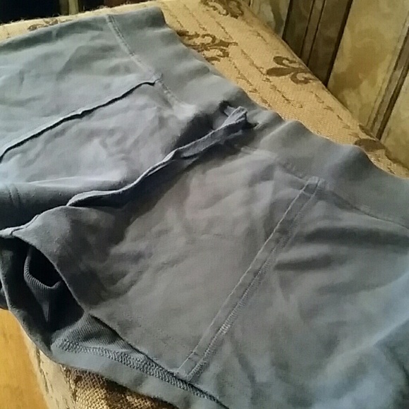 Slate blue mini shorts
