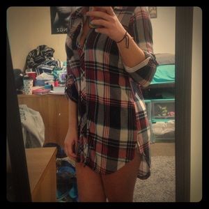 Flannel dress/long shirt