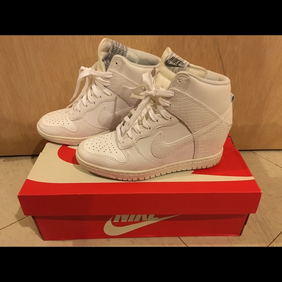 Sky hi Nike dunks wedge sneakers
