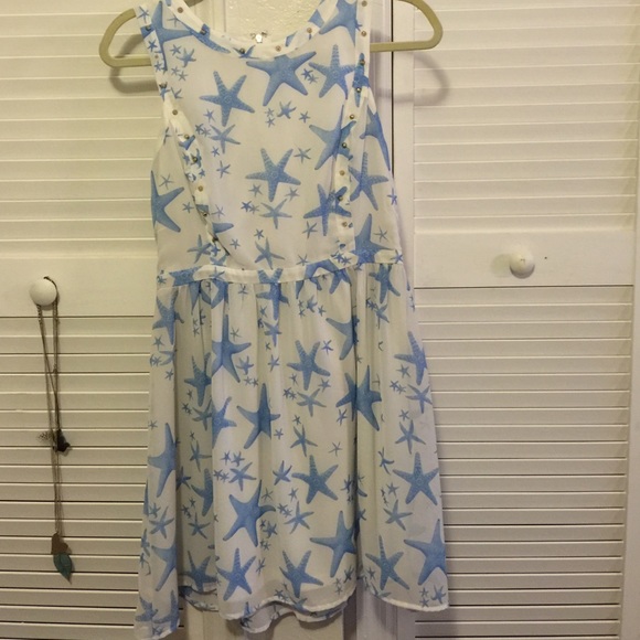 Cute white and blue dress