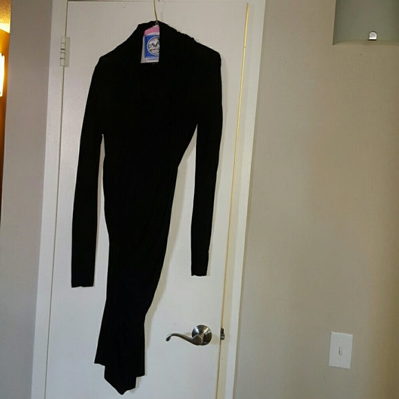 All Saints wool rouched dress