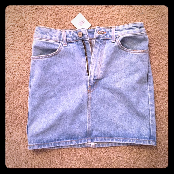 Brandy Denim high waisted Jean Skirt