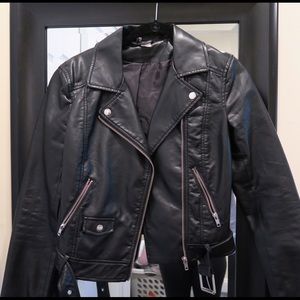 H&M faux leather jacket