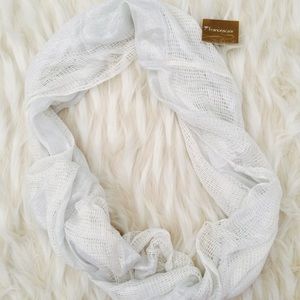 FRANCESCA'S White Scarf