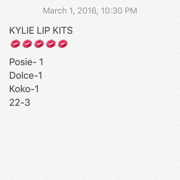 Kylie lip kits