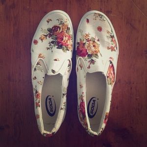 Floral sneakers