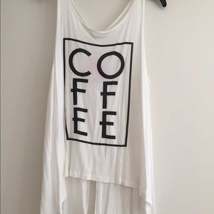 "coffee" tank top