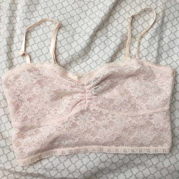 Cream lace bralette / bandeau