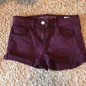 Purple shorts