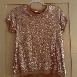 J crew sparkly top