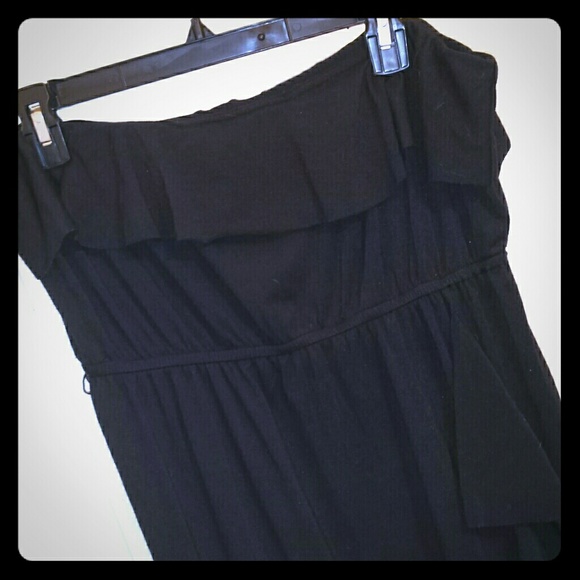 Strapless dress with a line waist