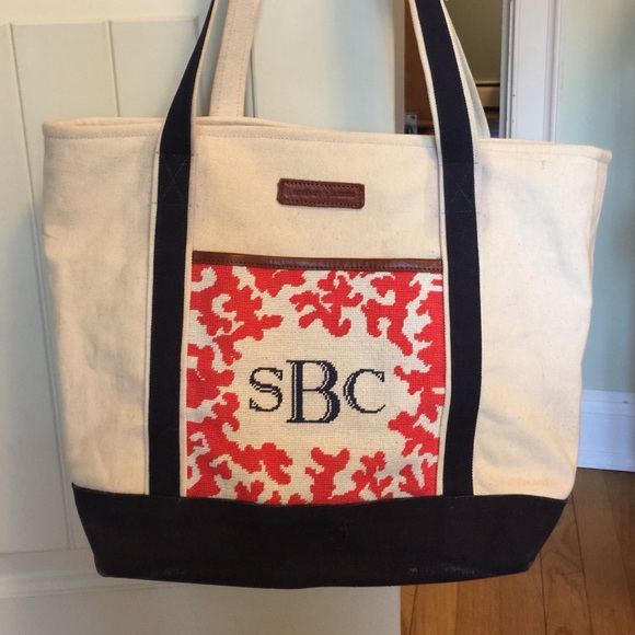 Smathers & Branson Canvas & Needlepoint Tote