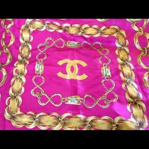 CHANEL silk scarf