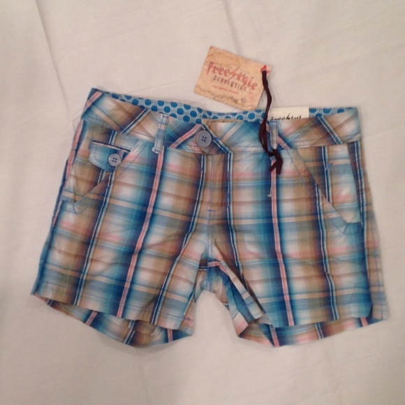FREESTYLE BRAND PLAID SHORTS - Picture 5 of 11