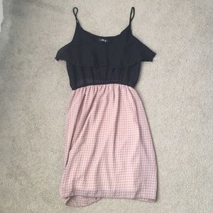 Black and cream maxi dress