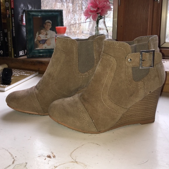 Wedge Bootie, Suede