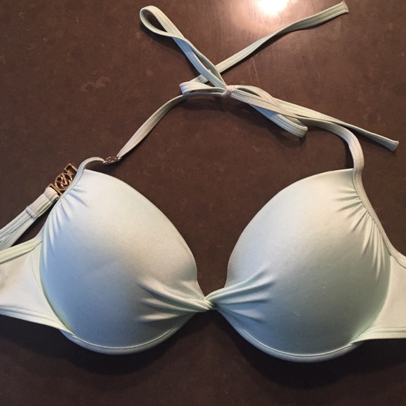 Victoria's Secret PUSH UP mint green bikini top