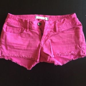 Hot pink shorts
