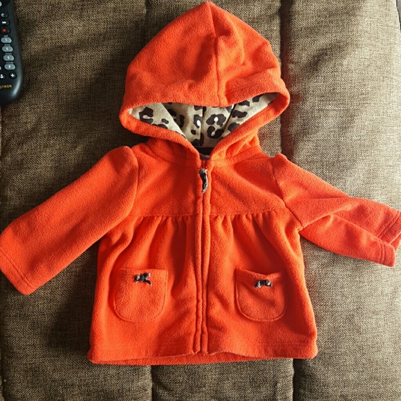 Newborn girls fleece hoodie - Picture 1 of 2