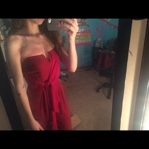 Dark red jumpsuit/romper