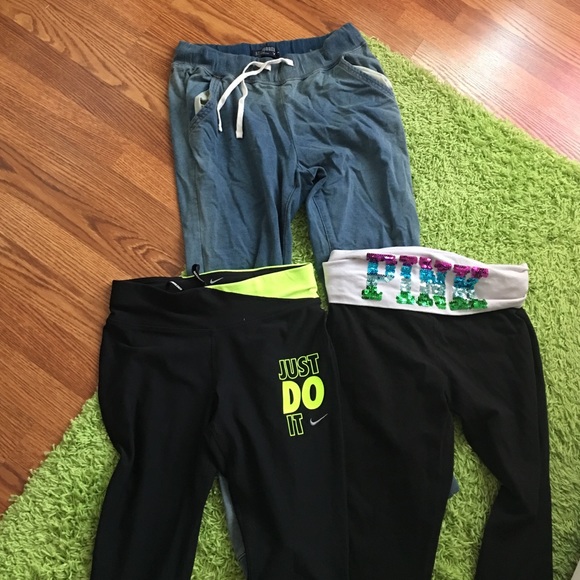 A&E joggers. Crop vs leggings. Crop Nike