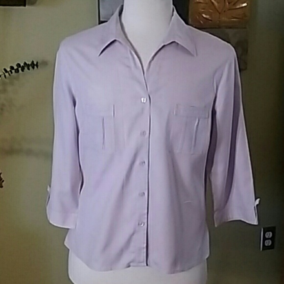 VIOLET SILK BLOUSE