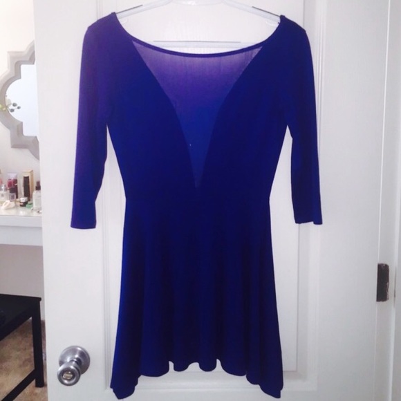 American Apparel cobalt blue dress