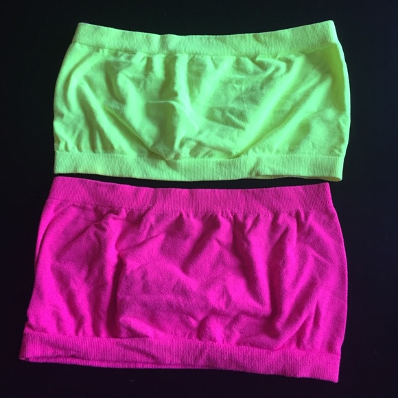 Neon colored bandeaus