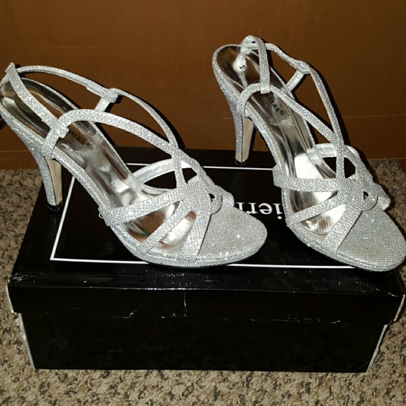 Silver Glitter Heels - Picture 1 of 1