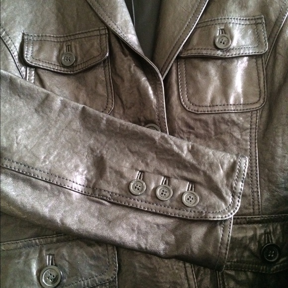 MICHAEL KORS LEATHER JACKET "NEW" - Picture 3 of 4