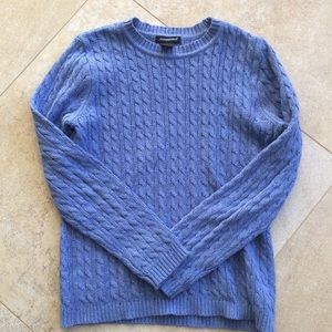 Periwinkle cable knit sweater
