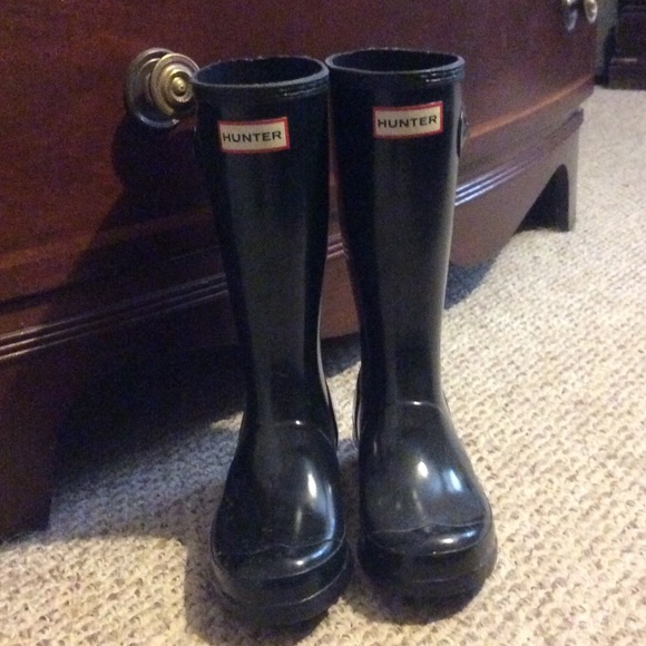 🌂Hunter Rain Boots-Glossy Black🌂
