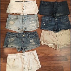 1 pair of Hollister, 5 pairs of AE, 1 pair of aero