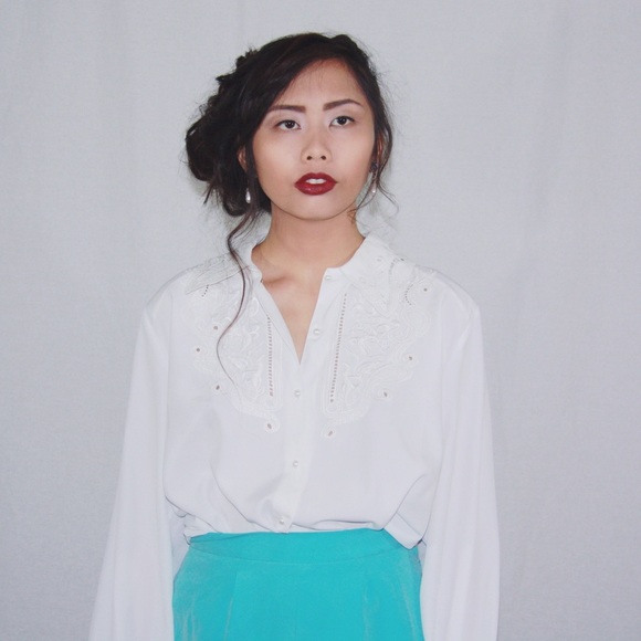 Detailed buttoned up Blouse