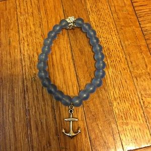 NWT True Charma navy matte anchor charm bracelet