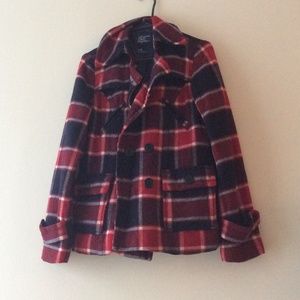 American Eagle plaid coat