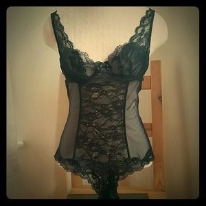 Very Sexy Black Lace Victorias Secret Tedi