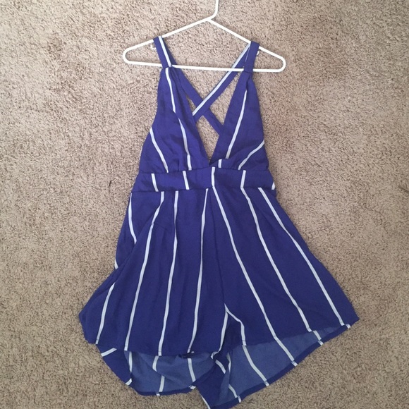 Blue play suit