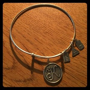Alex and Ani initial bracelet