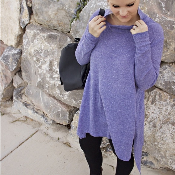 Blue free people tunic