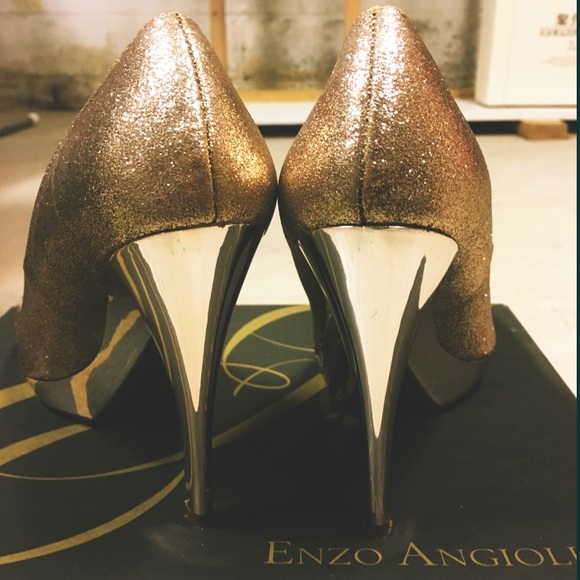 Enzo Angiolini gold glitter pumps - Picture 2 of 3