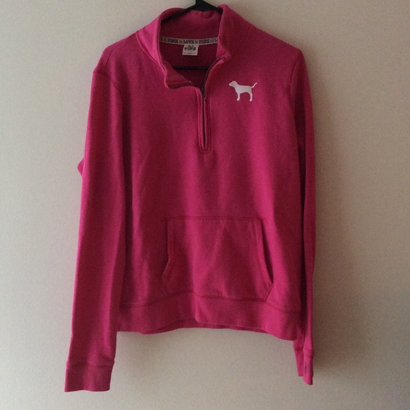 vs pink hoodless sweater