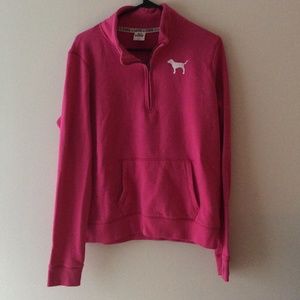 vs pink hoodless sweater