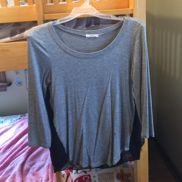 Cute Cotten in the front /sheer black back